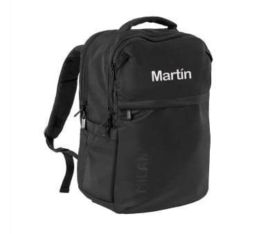 Mochila escolar personalizável Shadow Black