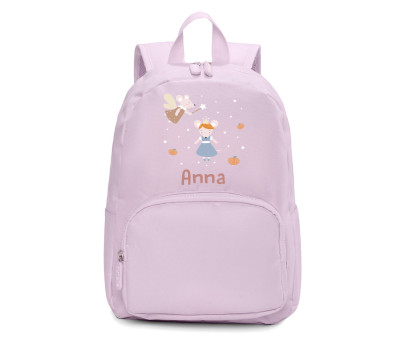Zaino Solid Color Lavender Personalizzato Mouse Fairies
