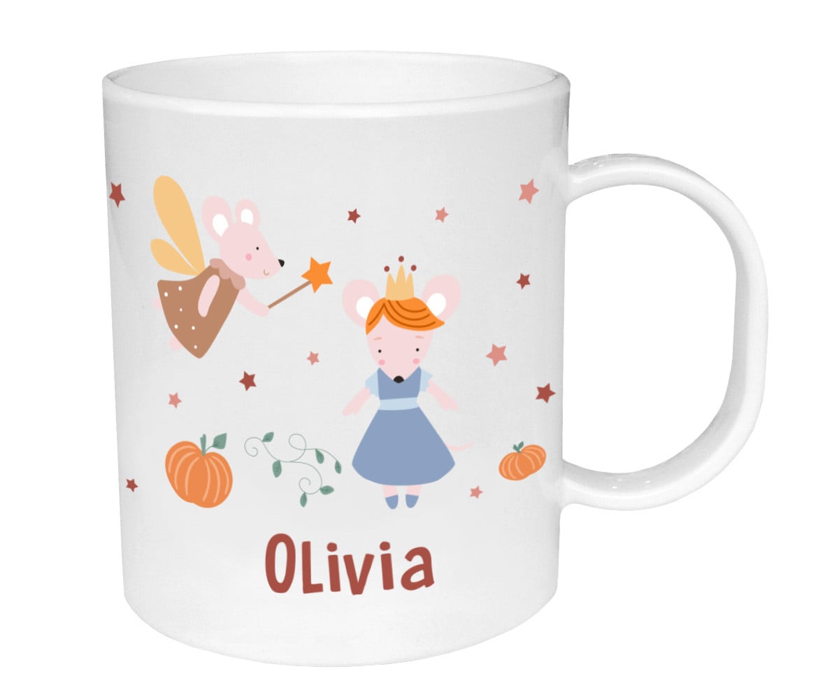 Tazza Plastica Personalizzata Tutete Mouse Fairies