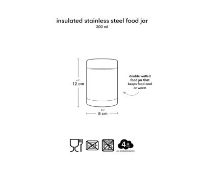Termo Sólidos Acero Inoxidable Robots 300ml