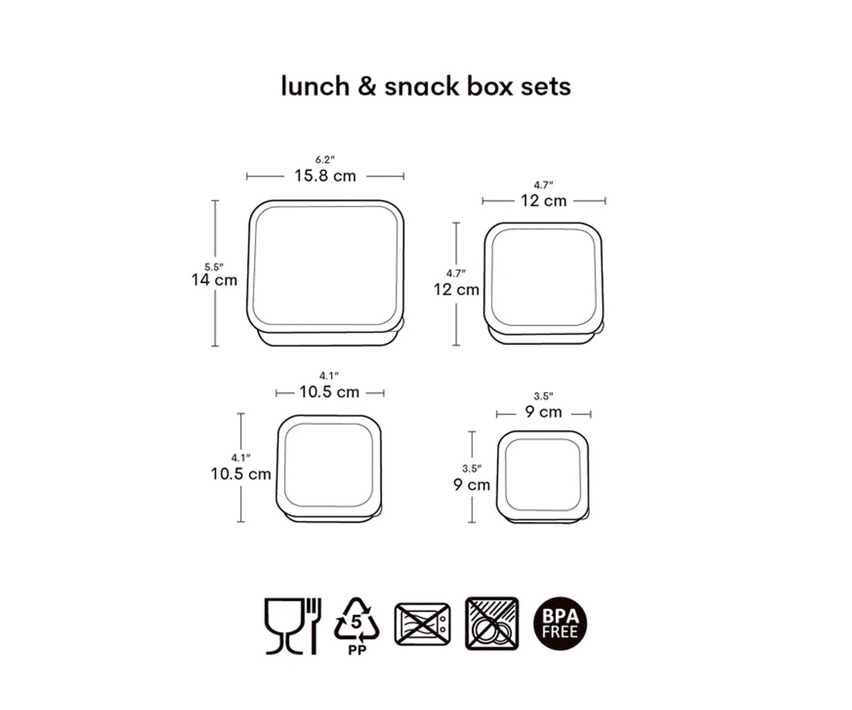 4 Cajitas Almuerzo y Snacks Robots