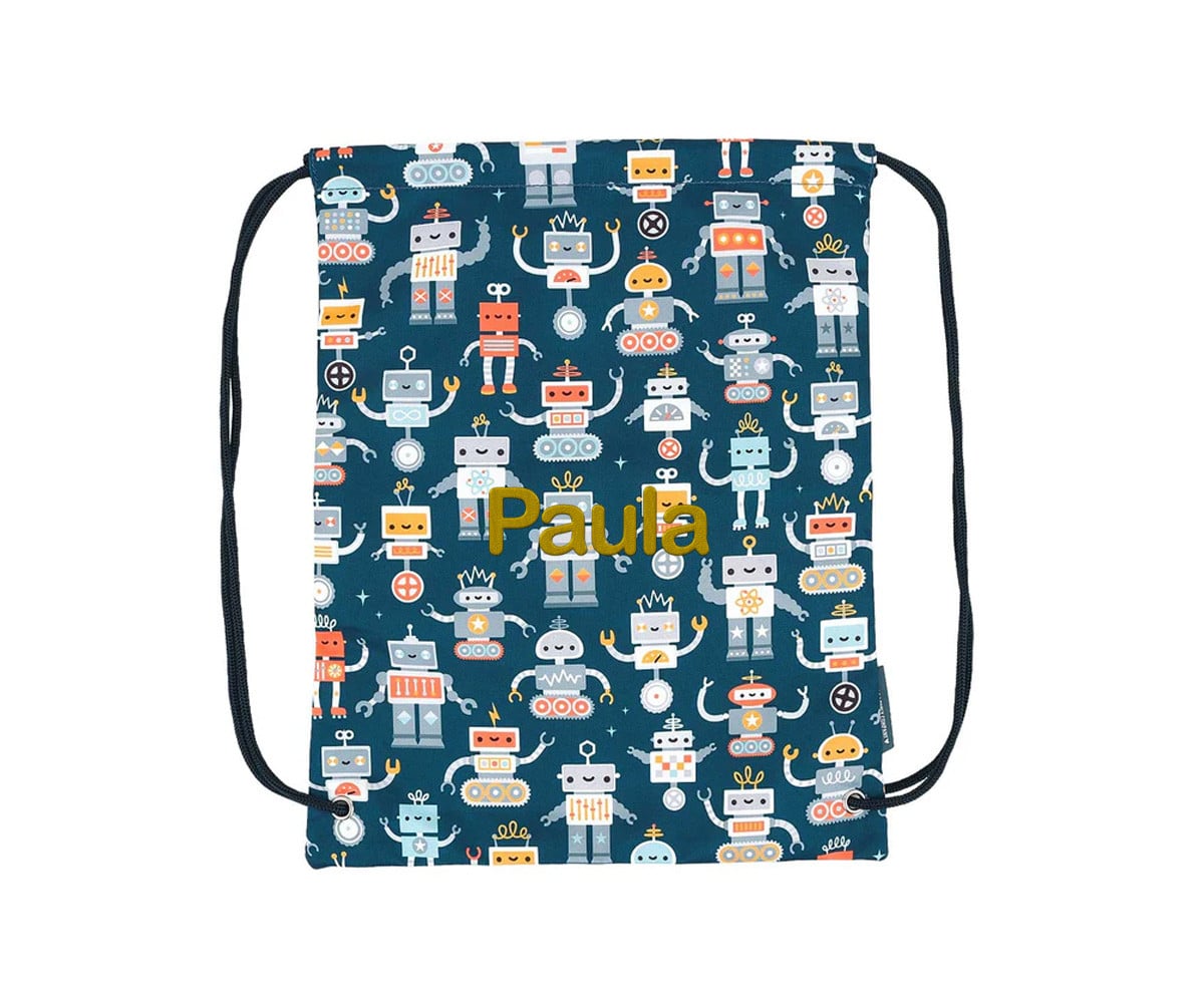Mochila Saco Robots Personalizable