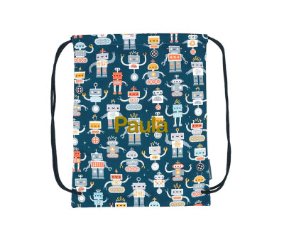 Mochila Saco Robots Personalizable