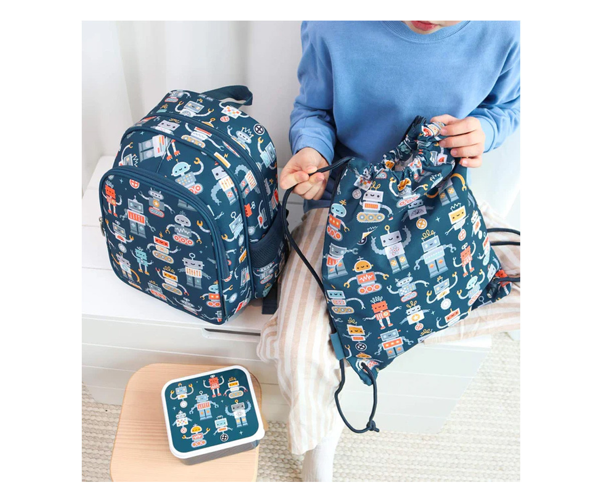 Mochila con Bolsillo Térmico Robots