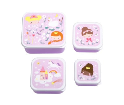 4 Boîtes à Lunch et Goûter Fun