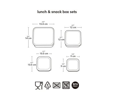 4 Lunch & Snack Box Fun Jungle