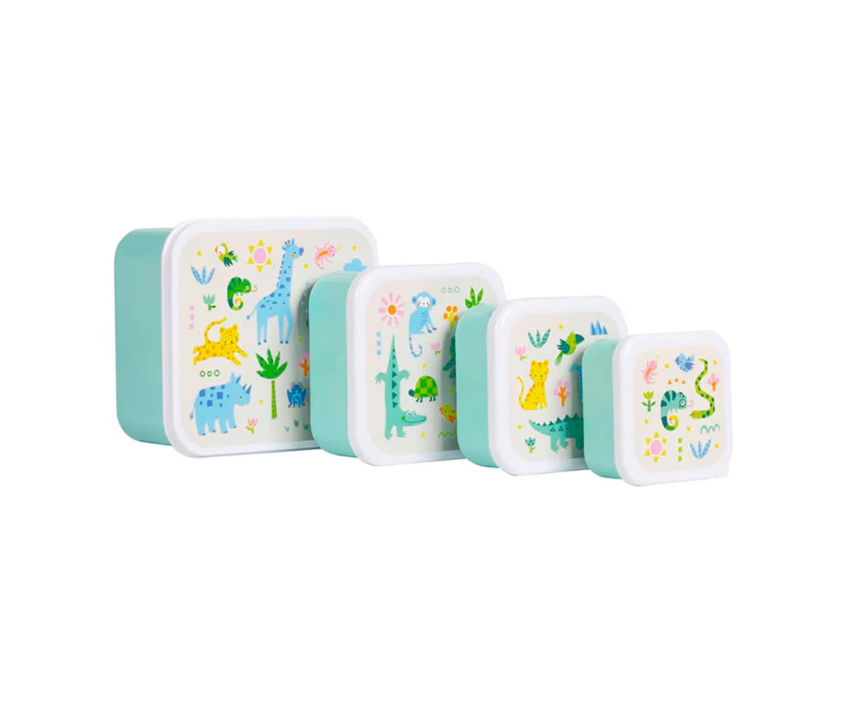 4 Lunch & Snack Box Fun Jungle