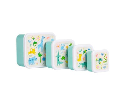 4 Lunch & Snack Box Fun Jungle