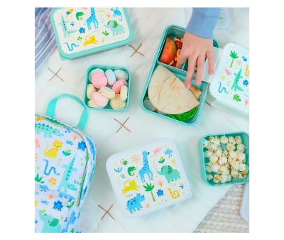 4 Lunch & Snack Box Fun Jungle