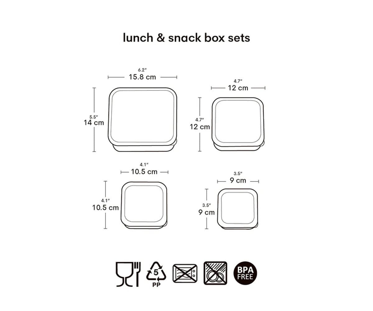 4 Lunch & Snack Box Fun Hearts