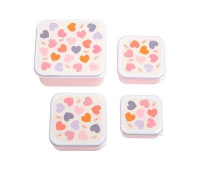 4 Lunch & Snack Box Fun Hearts