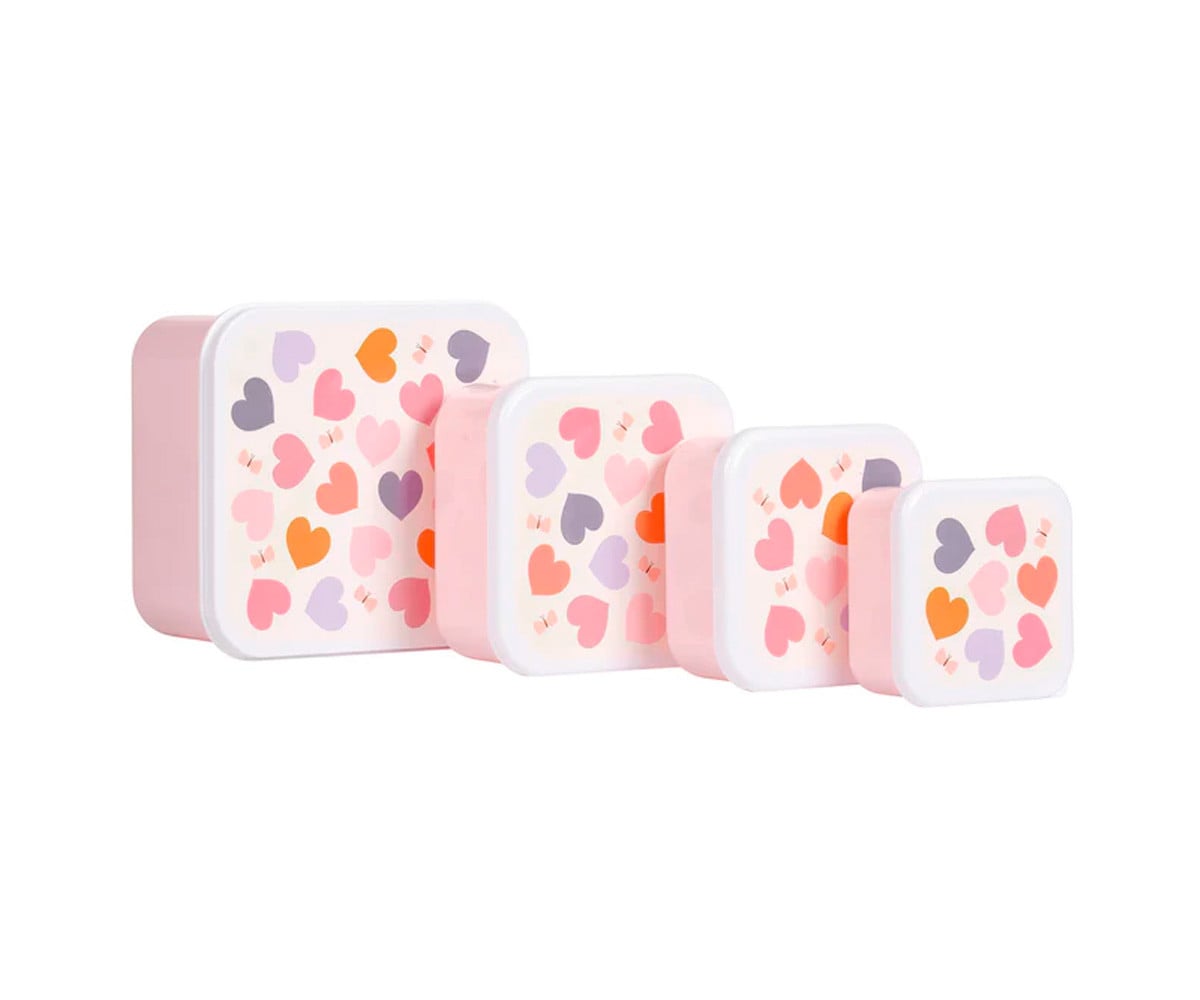 4 Lunch & Snack Box Fun Hearts