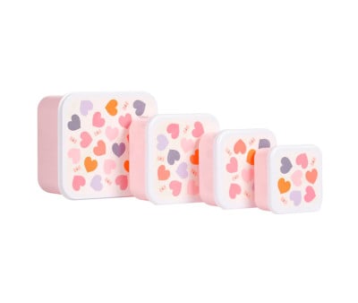 4 Lunch & Snack Box Fun Hearts