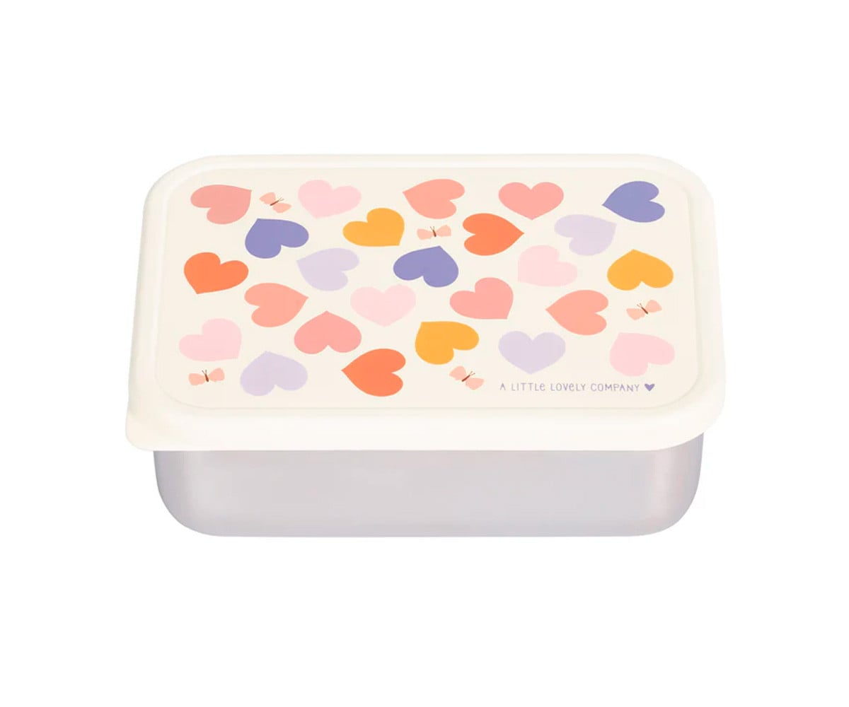 Caja Almuerzo Acero Corazones
