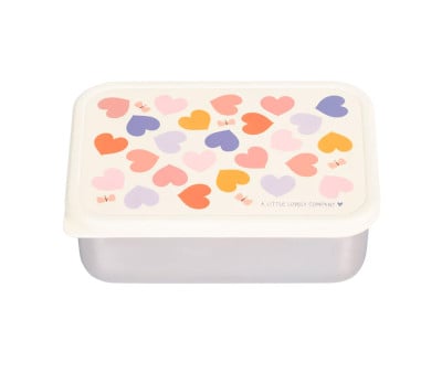 Caja Almuerzo Acero Corazones