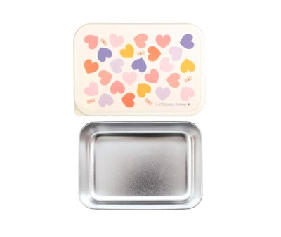 Caja Almuerzo Acero Corazones