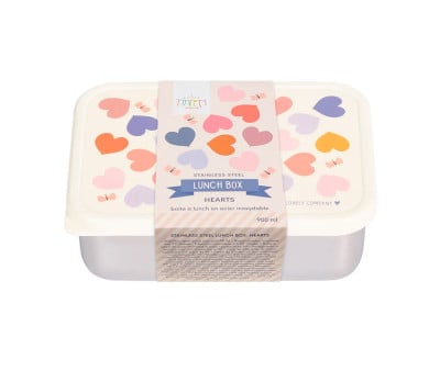 Caja Almuerzo Acero Corazones