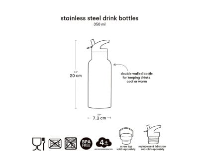 Botella Térmica Acero Jungle 350ml