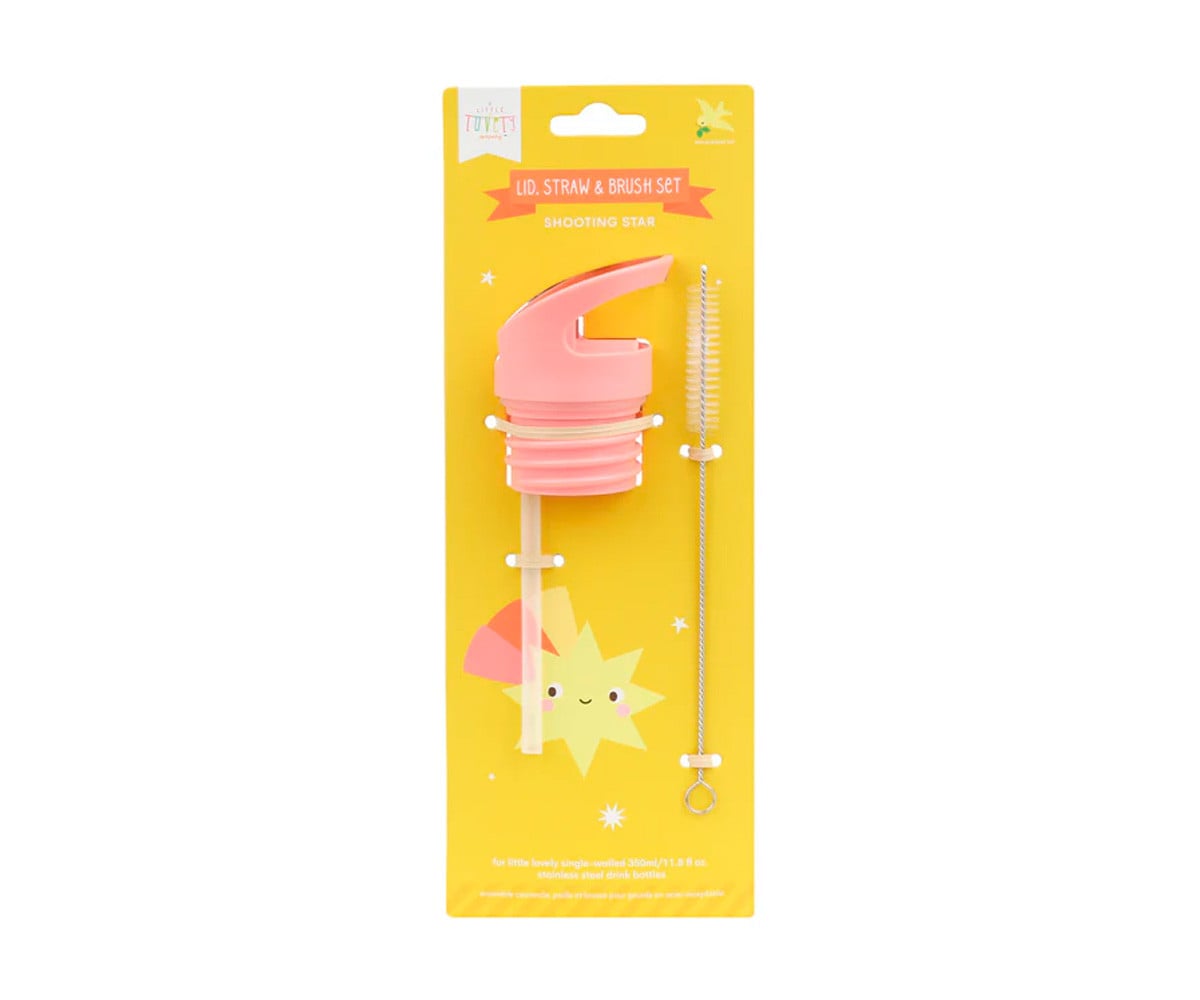 Set Tapa Pajita y Cepillo Estrella Fugaz
