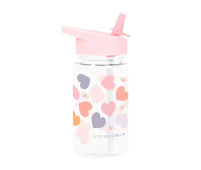 Bottiglia con Cannuccia Hearts 450ml