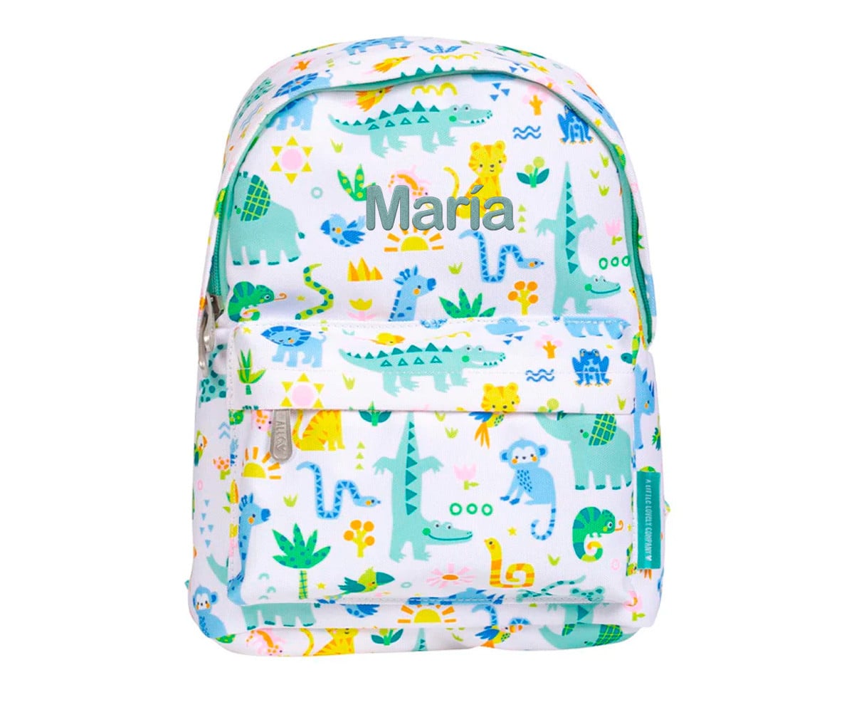 Mochila infantil Mini Jungle personalizável