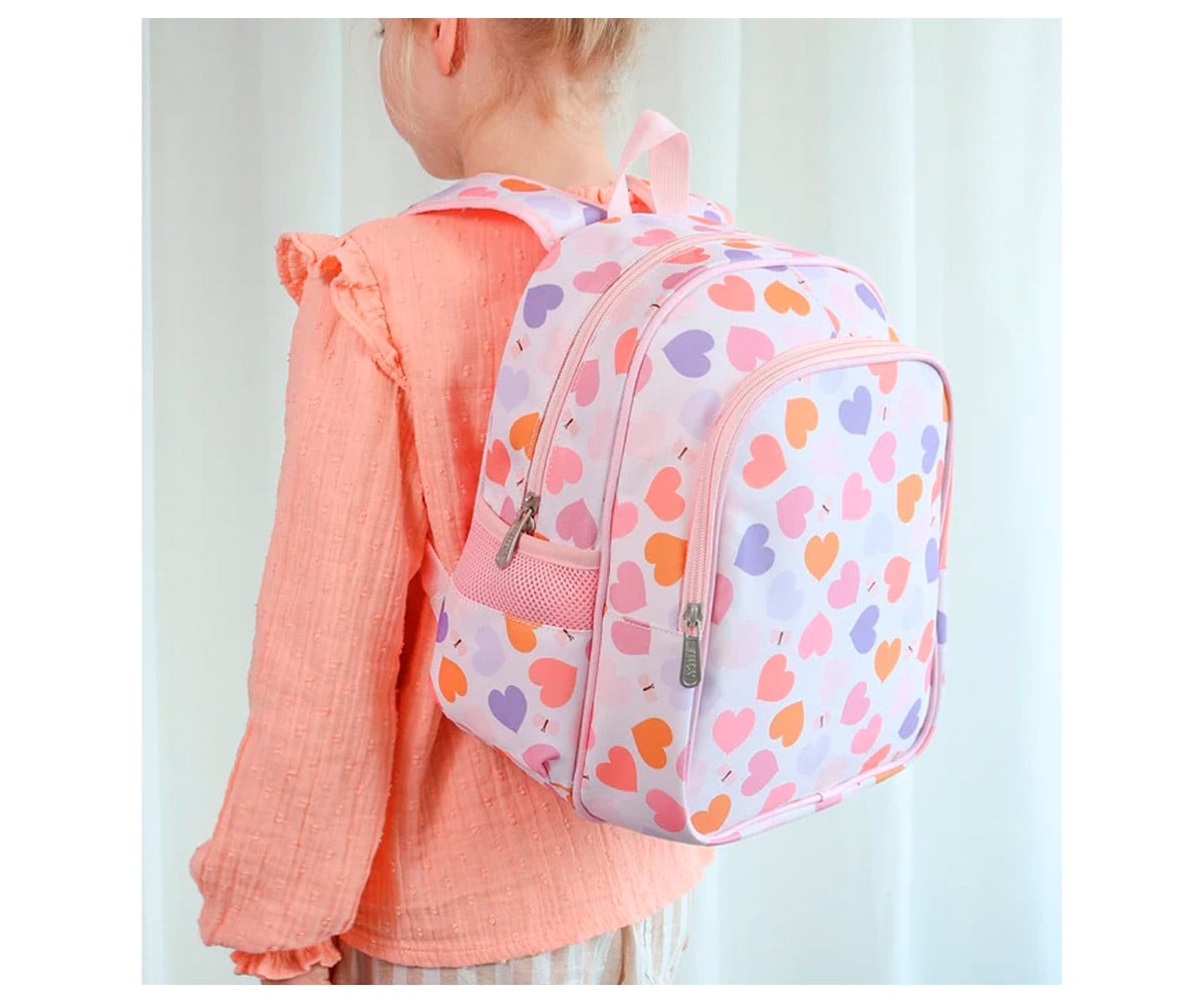 Mochila con Bolsillo Térmico Corazones