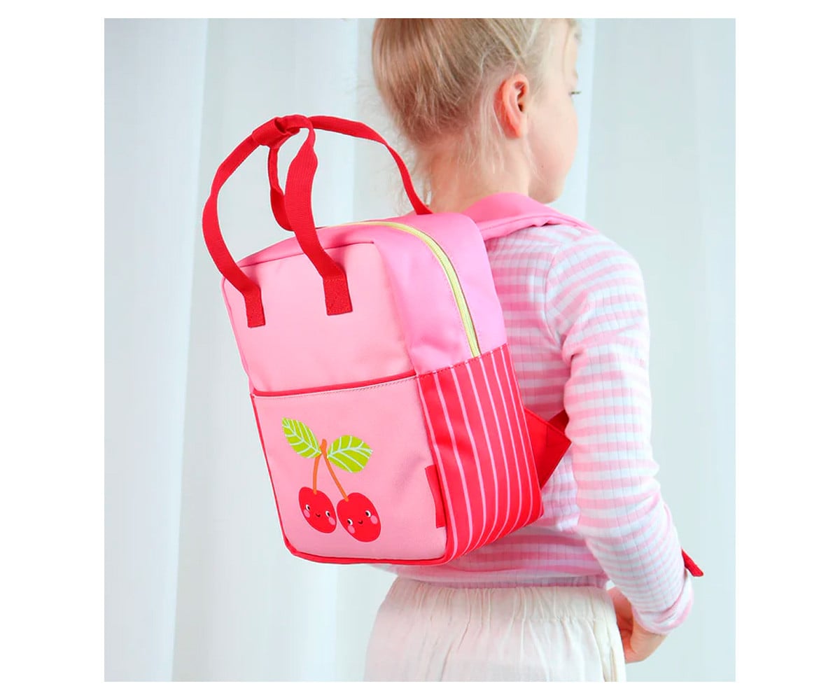 Mochila pré-escolar personalizável Happy Cherries