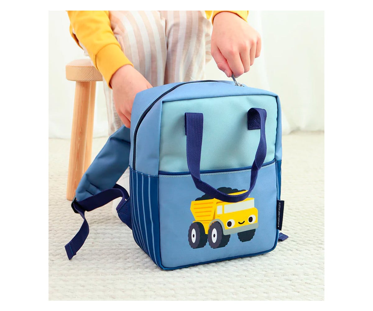 Mochila Preescolar Camión Volquete Personalizable