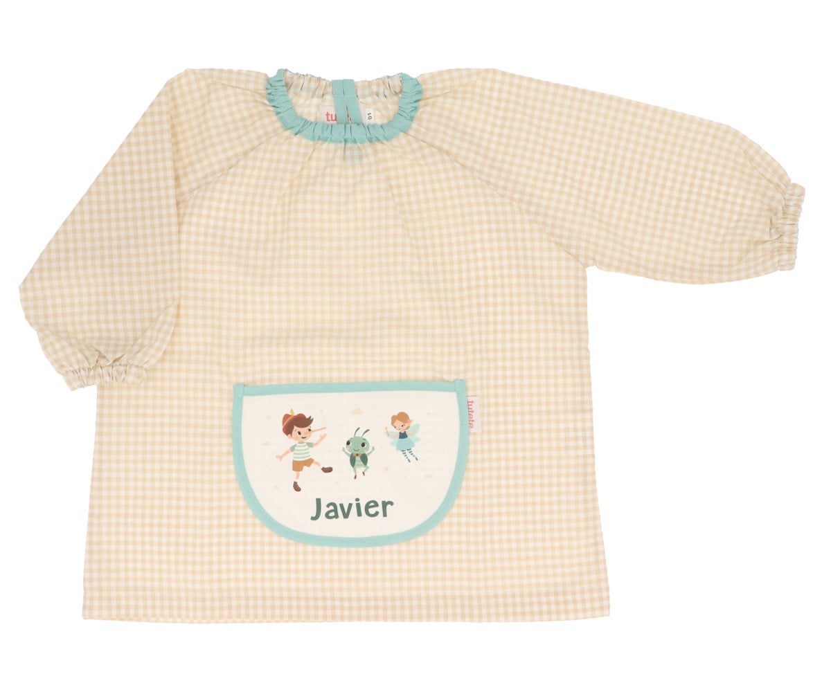 Grembiulino Vichy Personalizzato Tasca Centrale The Wooden Boy