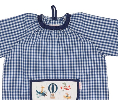 Grembiulino Vichy Personalizzato Tasca Centrale Planes