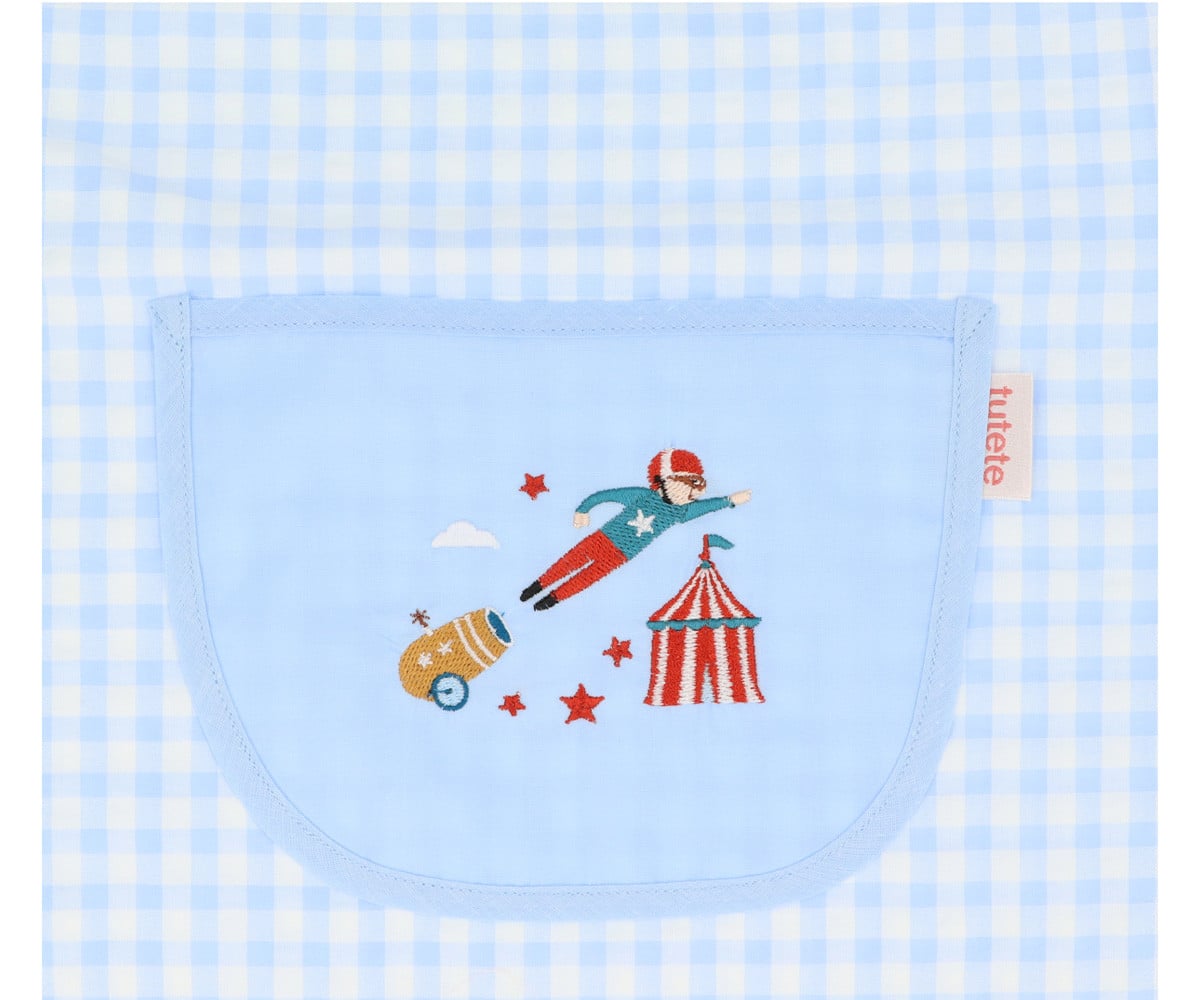 Blouse Vichy Lola avec Poche Centrale Circus Show Personnalisable