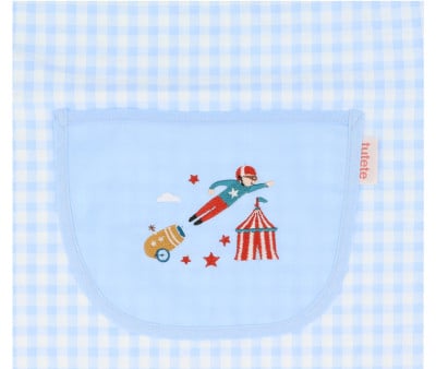 Blouse Vichy Lola avec Poche Centrale Circus Show Personnalisable