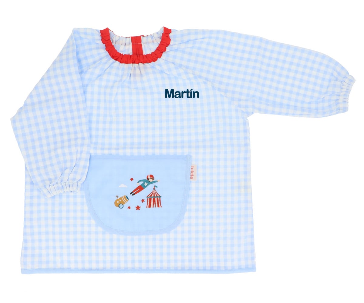 Blouse Vichy Lola avec Poche Centrale Circus Show Personnalisable