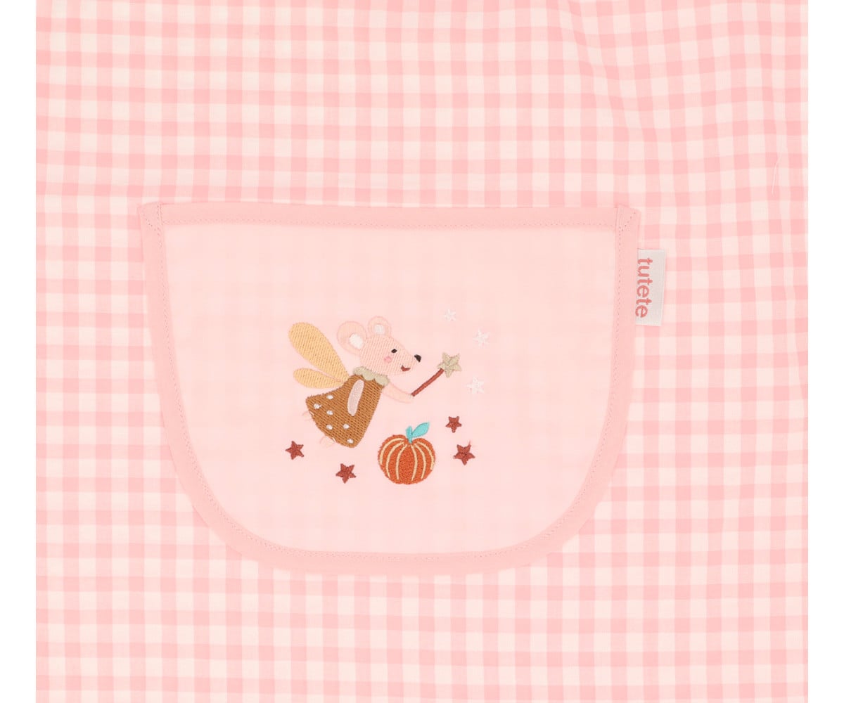 Blouse Vichy Lola avec Poche Centrale Mouse Fairies Personnalisable