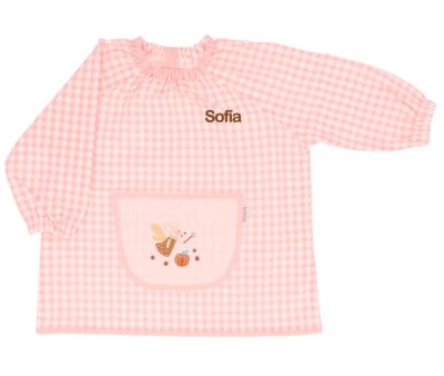 Blouse Vichy Lola avec Poche Centrale Mouse Fairies Personnalisable
