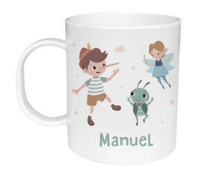Taza de Plástico Personalizada The Wooden Boy
