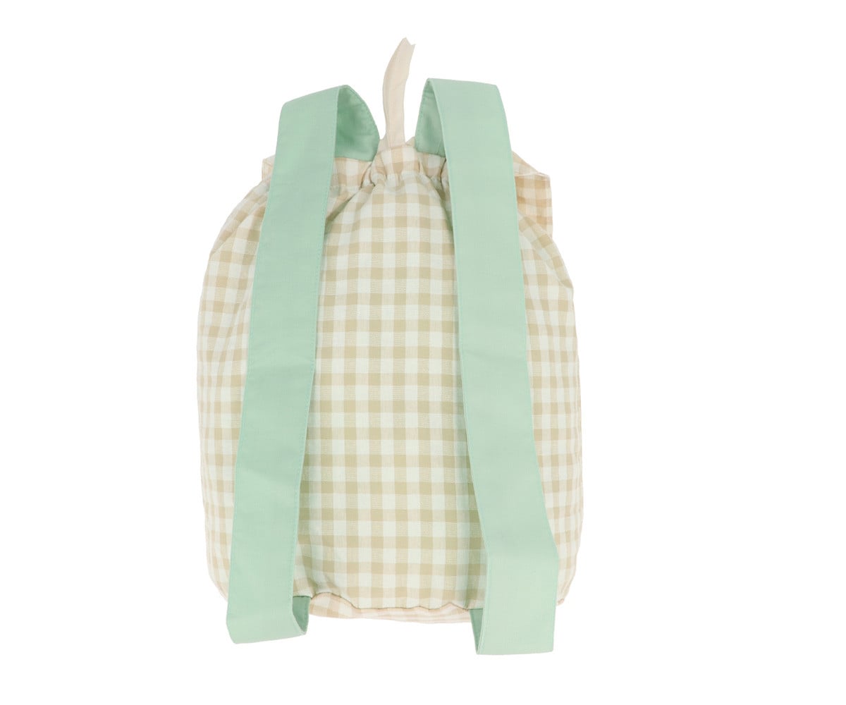 Zaino Piccolo Vichy The Wooden Boy Personalizzabile