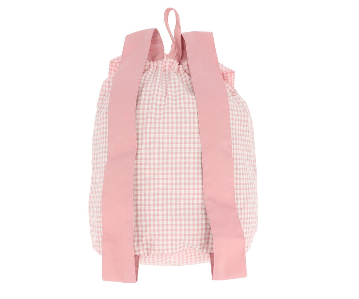 Mochila Pequeña Vichy Blossom Birds Personalizable