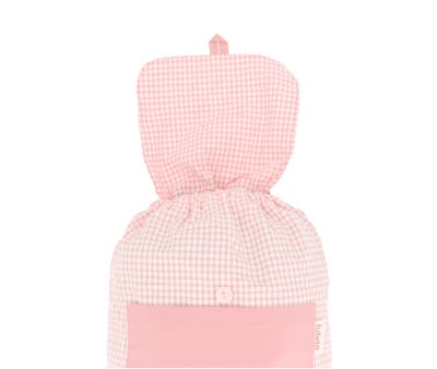 Mochila Pequeña Vichy Blossom Birds Personalizable