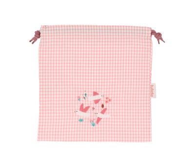 Bolsa lanche personalizável Vichy Blossom Birds