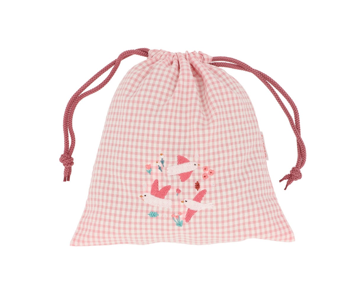 Bolsa lanche personalizável Vichy Blossom Birds