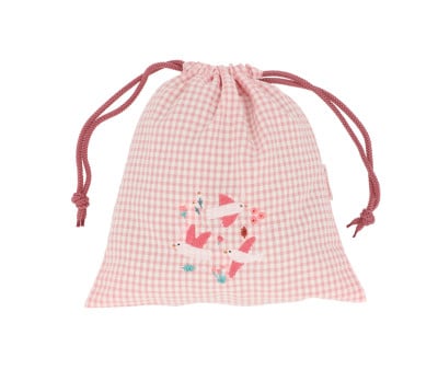 Bolsa lanche personalizável Vichy Blossom Birds