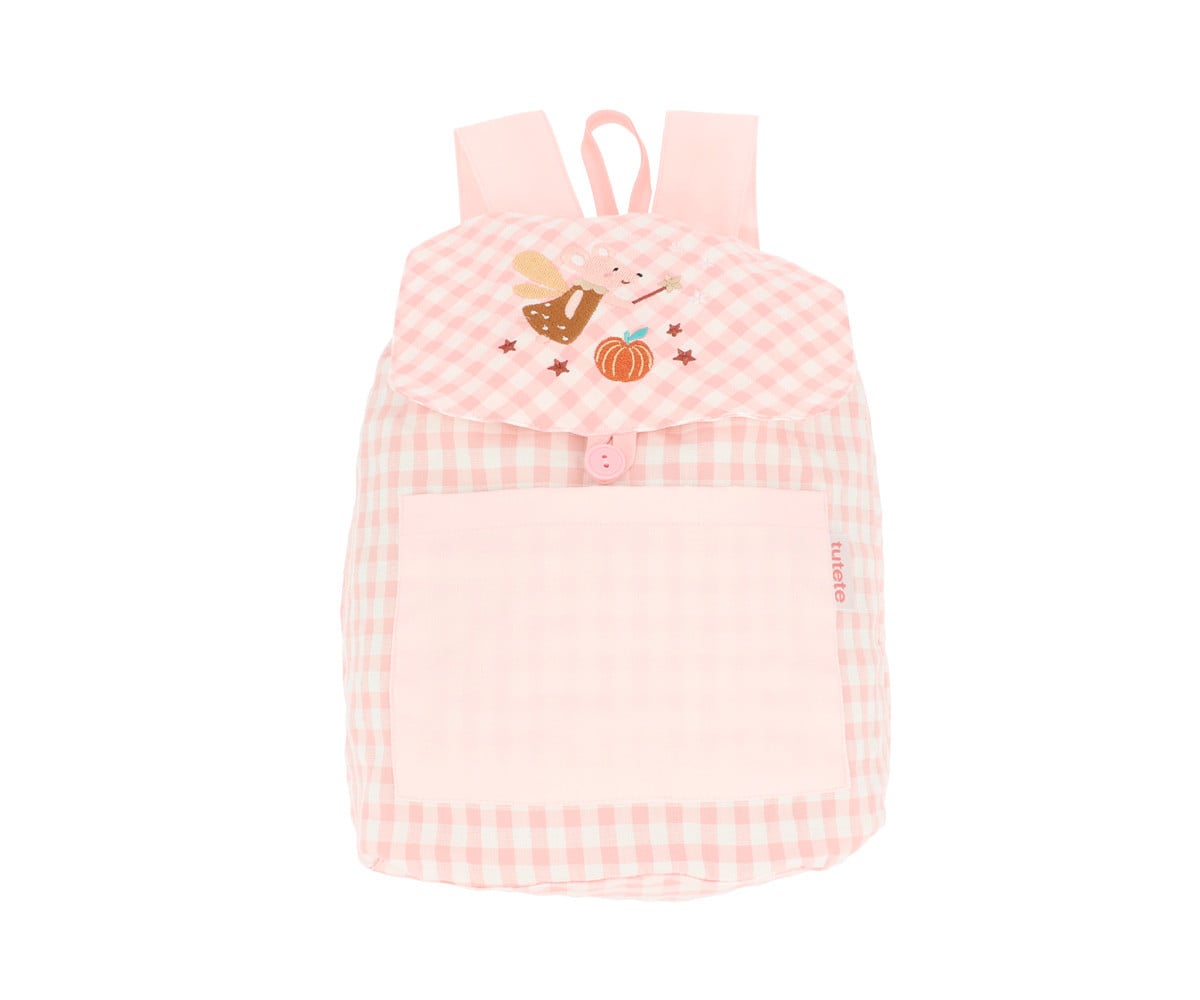 Mochila pequena personalizável Vichy Mouse Fairies
