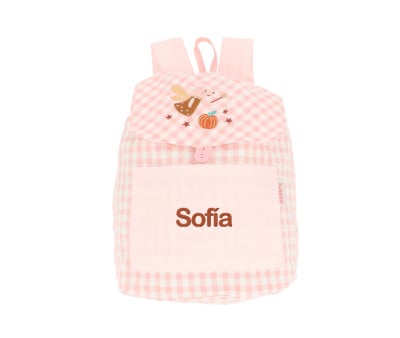 Mochila pequena personalizável Vichy Mouse Fairies
