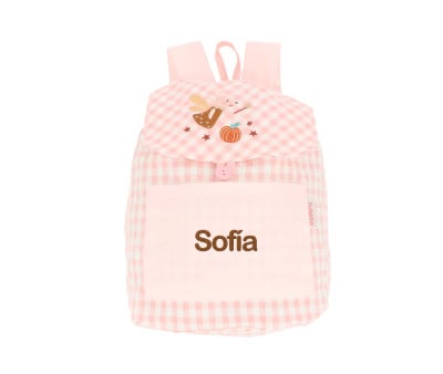 Mochila pequena personalizável Vichy Mouse Fairies