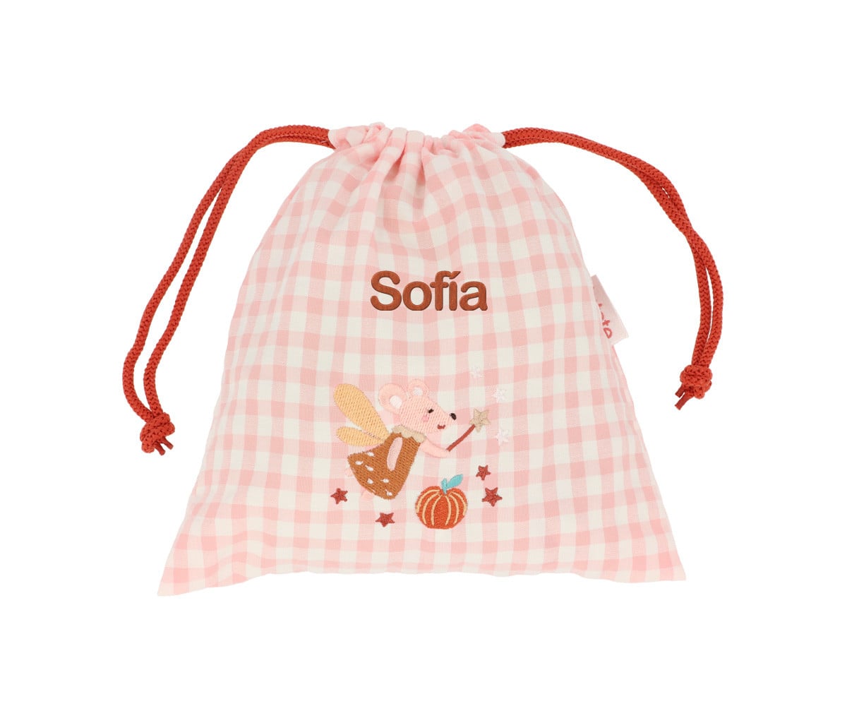 Bolsa lanche personalizável Vichy Mouse Fairies