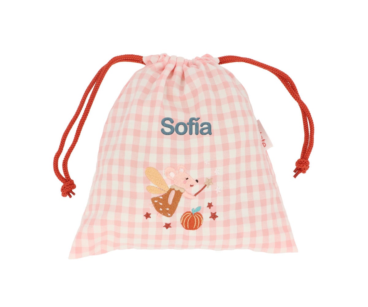 Bolsa lanche personalizável Vichy Mouse Fairies