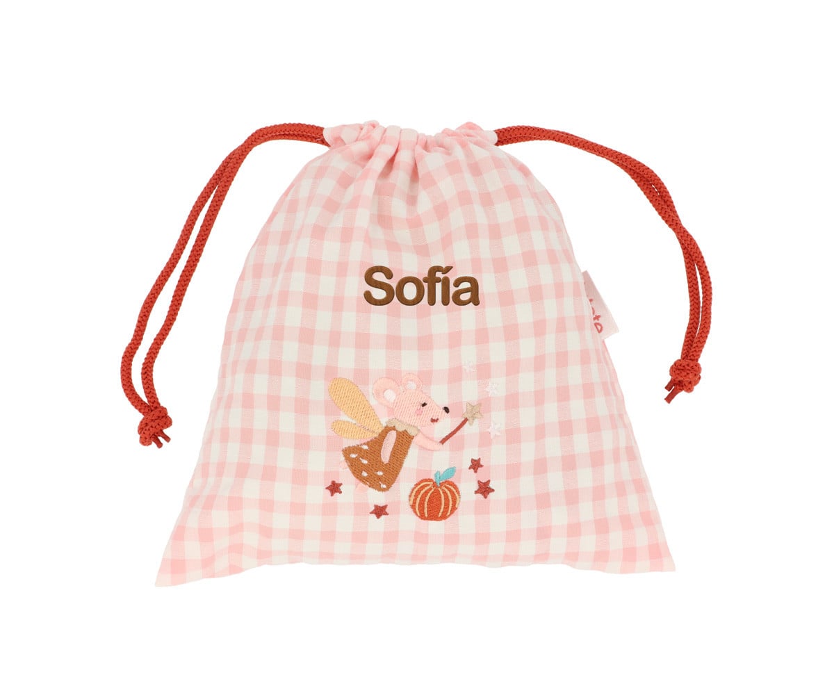 Bolsa lanche personalizável Vichy Mouse Fairies