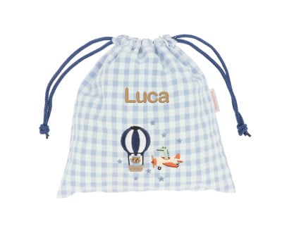 Sacca Merenda Vichy Planes Personalizzabile