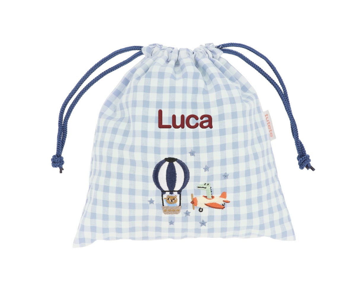 Sacca Merenda Vichy Planes Personalizzabile